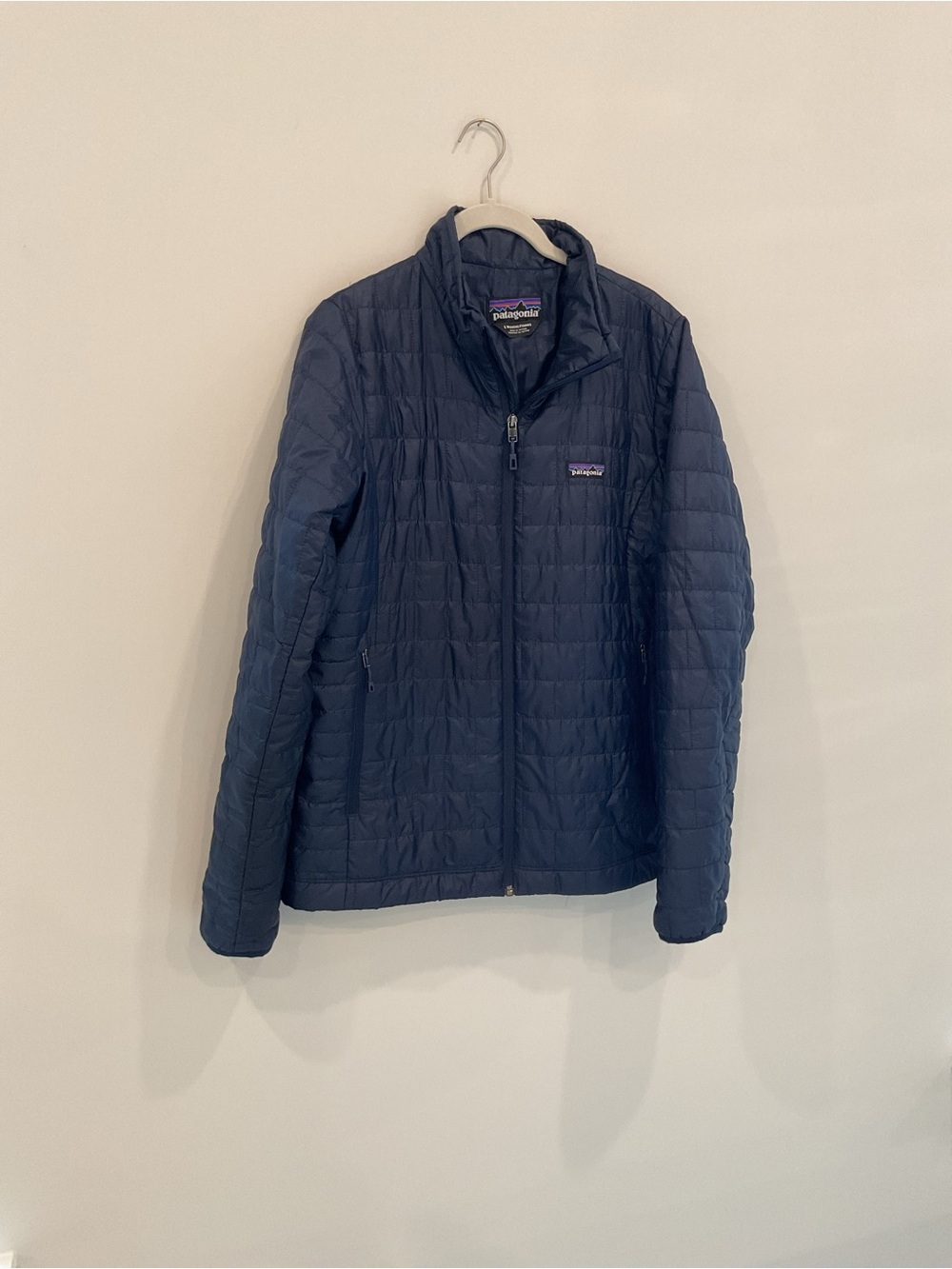 Patagonia Navy Quilted Lightweight Puff Jacket